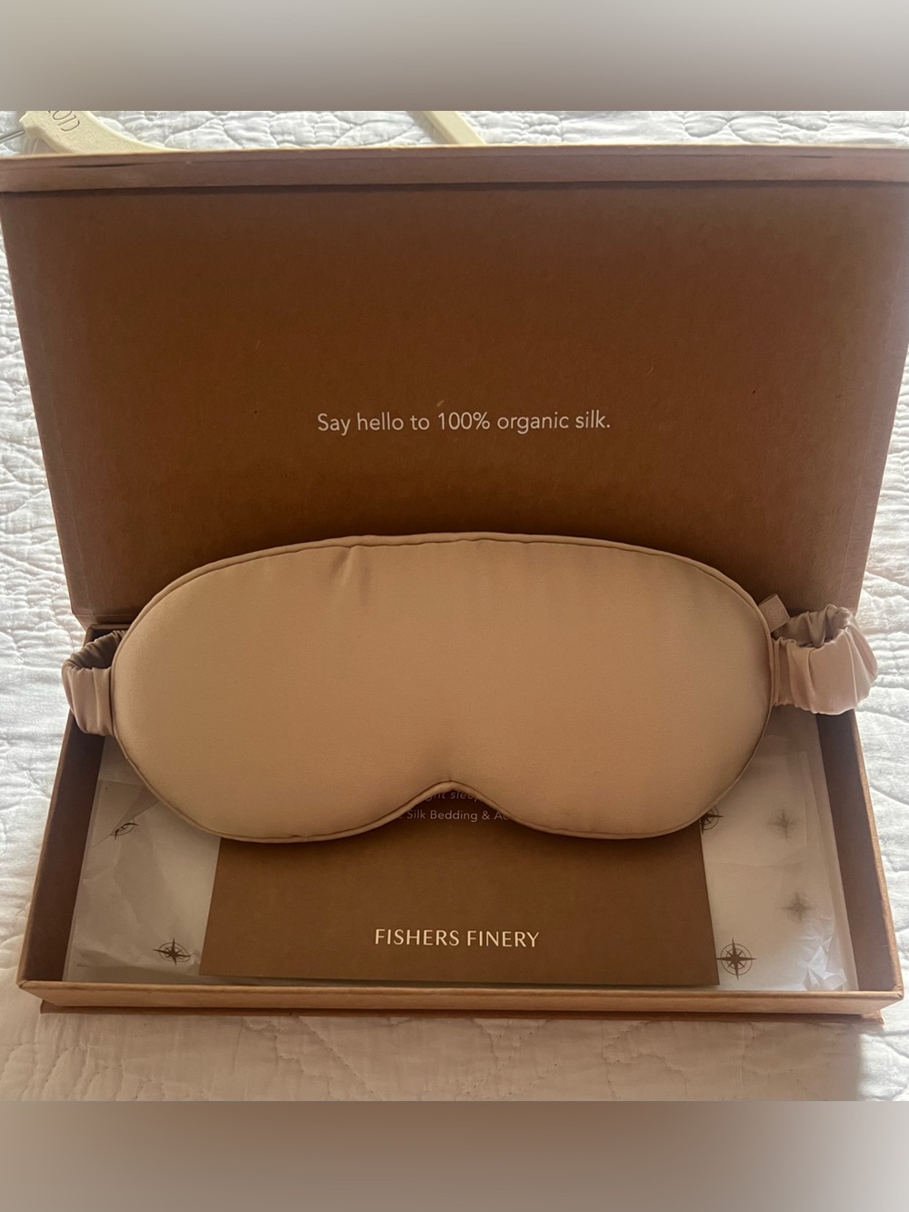 Fishers Finery 100% Organic Silk Sleep Mask New!